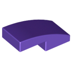 Slope, Curved 2 x 1 x 2/3 - Dark Purple