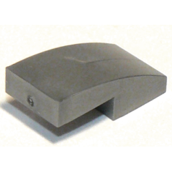 Slope, Curved 2 x 1 x 2/3 - Flat Silver