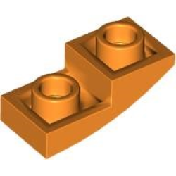 Slope, Curved 2 x 1 x 2/3 Inverted - Orange