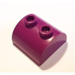 Slope, Curved 2 x 2 Double with 2 Hollow Studs - Purple