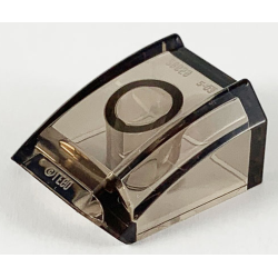 Slope, Curved 2 x 2 Lip - Trans-Brown