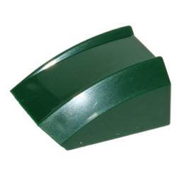 Slope, Curved 2 x 2 Lip - Dark Green