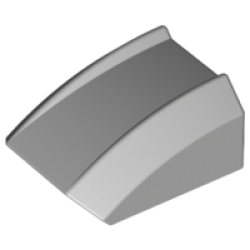 Slope, Curved 2 x 2 Lip - Light Bluish Gray