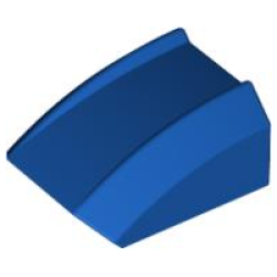 Slope, Curved 2 x 2 Lip - Blue-Violet