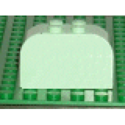 Slope, Curved 4 x 2 x 2 Double with 4 Studs - Light Green Slope, Curved 4 x 2 x 2 Double with 4 Studs - Light Green