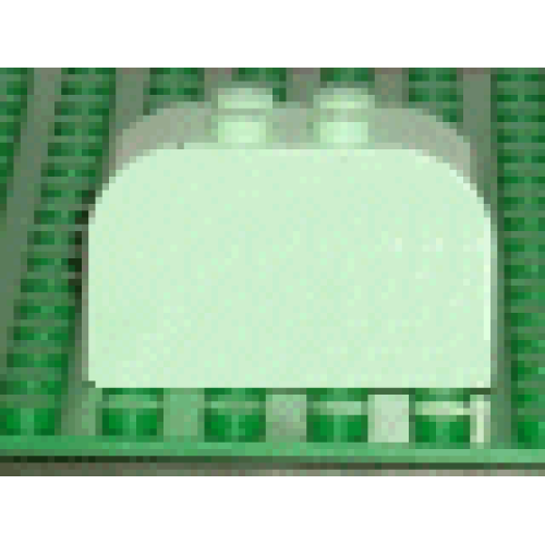 Деталь LEGO 4744 Slope, Curved 4 x 2 x 2 Double with 4 Studs - Light Green