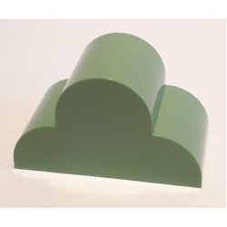 Slope, Curved 4 x 2 x 2 Triple - Sand Green Slope, Curved 4 x 2 x 2 Triple - Sand Green