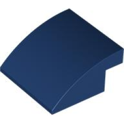 Slope, Curved 4 x 4 x 1 2/3 - Dark Blue Slope, Curved 4 x 4 x 1 2/3 - Dark Blue