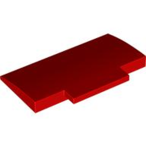 Деталь LEGO 71771 Slope, Curved 5 x 8 x 2/3 - Red
