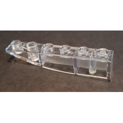 Slope, Curved 6 x 1 Inverted - Trans-Clear