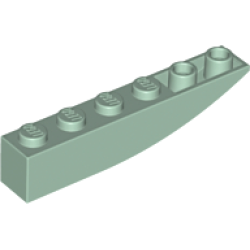 Slope, Curved 6 x 1 Inverted - Sand Green