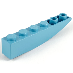 Slope, Curved 6 x 1 Inverted - Maersk Blue