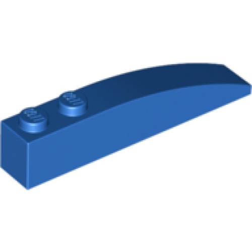 Деталь LEGO 42022 Slope, Curved 6 x 1 with 2 Studs - Blue