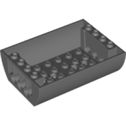 Slope, Curved 6 x 8 x 2 Inverted Double - Dark Bluish Gray