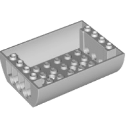 Slope, Curved 6 x 8 x 2 Inverted Double - Light Bluish Gray