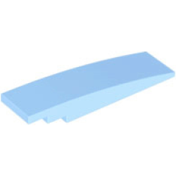 Slope, Curved 8 x 2 - Bright Light Blue
