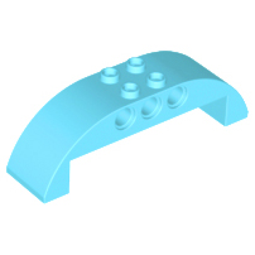 Деталь LEGO 11290 Slope, Curved 8 x 2 x 2 Double - Medium Azure