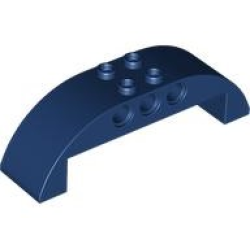 Slope, Curved 8 x 2 x 2 Double - Dark Blue