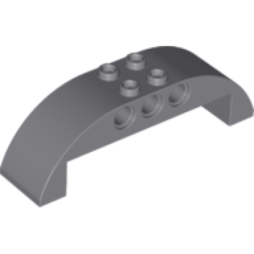 Деталь LEGO 11290 Slope, Curved 8 x 2 x 2 Double - Dark Bluish Gray