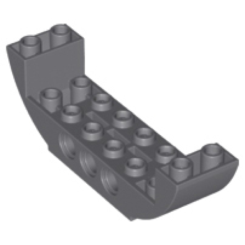 Деталь LEGO 11301 Slope, Curved 8 x 2 x 2 Inverted Double - Dark Bluish Gray