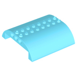 Slope, Curved 8 x 8 x 2 Double - Medium Azure