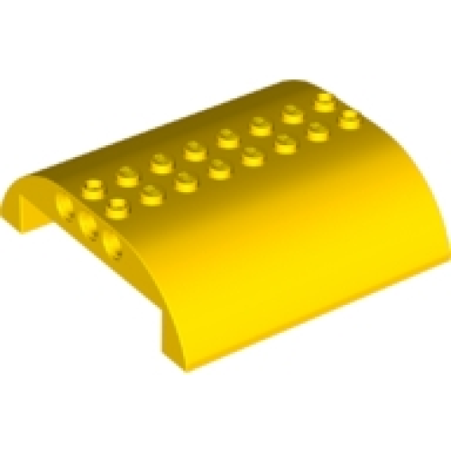 Деталь LEGO 54095 Slope, Curved 8 x 8 x 2 Double - Yellow