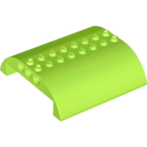 Деталь LEGO 54095 Slope, Curved 8 x 8 x 2 Double - Lime