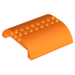Slope, Curved 8 x 8 x 2 Double - Orange