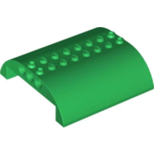 Деталь LEGO 54095 Slope, Curved 8 x 8 x 2 Double - Green