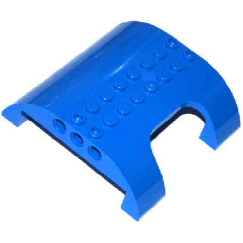 Деталь LEGO 54096 Slope, Curved 8 x 8 x 2 Double with Cutout - Blue