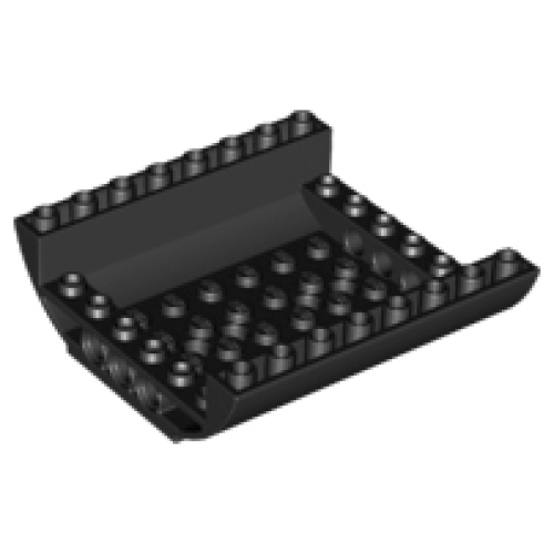 Деталь LEGO 54091 Slope, Curved 8 x 8 x 2 Inverted Double - Black