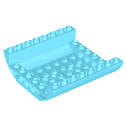 Деталь LEGO 54091 Slope, Curved 8 x 8 x 2 Inverted Double - Medium Azure