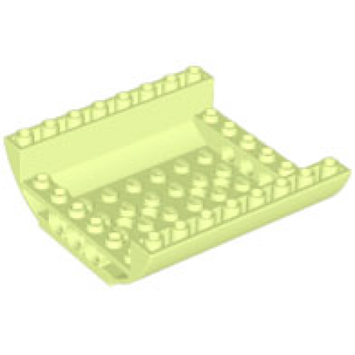 Деталь LEGO 54091 Slope, Curved 8 x 8 x 2 Inverted Double - Yellowish Green