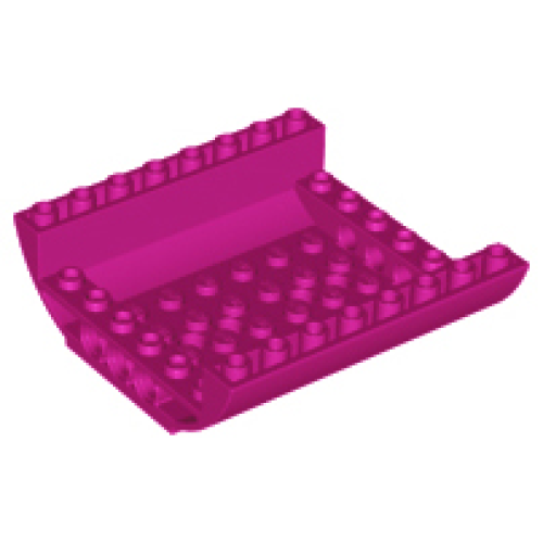 Деталь LEGO 54091 Slope, Curved 8 x 8 x 2 Inverted Double - Magenta