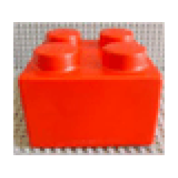 Brick, Soft 2 x 2 - Red