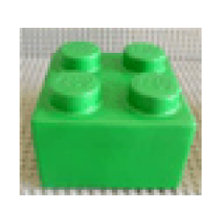 Brick, Soft 2 x 2 - Green