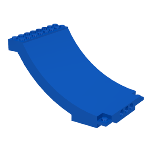 Деталь LEGO 43085 Sports Arena Section / Skateboard Ramp - Blue