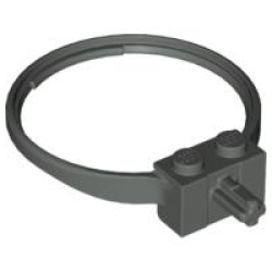 Sports Hoop with 2 Studs and Axle - Dark Gray Sports Hoop with 2 Studs and Axle - Dark Gray