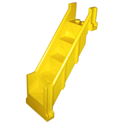 Stairs 4 x 7 x 9 1/3 Straight Enclosed - Yellow