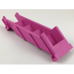 Stairs 4 x 7 x 9 1/3 Straight Enclosed - Dark Pink