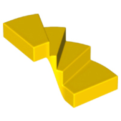 Stairs 6 x 6 x 4 Curved - Yellow