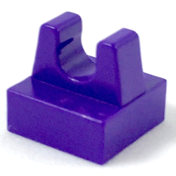 Tile, Modified 1 x 1 with Clip - Dark Purple