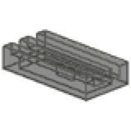 Деталь LEGO 2412 Tile, Modified 1 x 2 Grille (Undetermined Type) - Trans-Brown