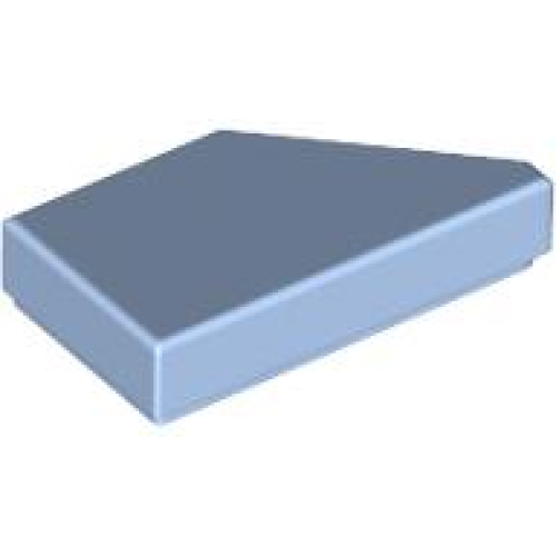Деталь LEGO 5091 Tile, Modified 1 x 2 Wedge Left - Bright Light Blue