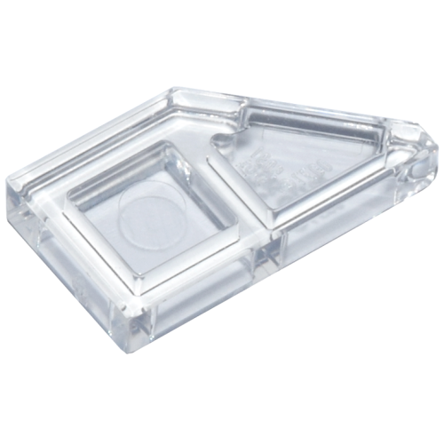 Деталь LEGO 5091 Tile, Modified 1 x 2 Wedge Left - Trans-Clear