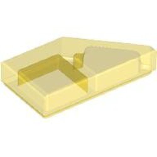 Деталь LEGO 5091 Tile, Modified 1 x 2 Wedge Left - Trans-Yellow