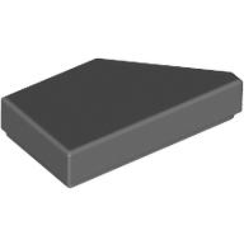 Деталь LEGO 5091 Tile, Modified 1 x 2 Wedge Left - Dark Bluish Gray