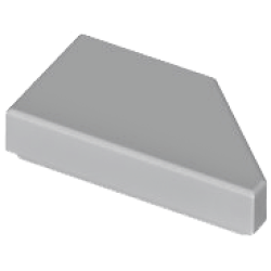 Tile, Modified 1 x 2 Wedge Left - Light Bluish Gray