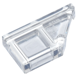 Tile, Modified 1 x 2 Wedge Right - Trans-Clear