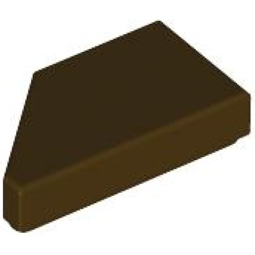 Деталь LEGO 5092 Tile, Modified 1 x 2 Wedge Right - Dark Brown
